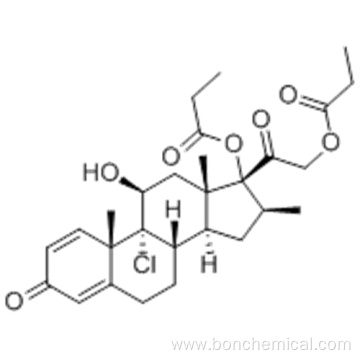 Pregna-1,4-diene-3,20-dione,9-chloro-11-hydroxy-16-methyl-17,21-bis(1-oxopropoxy)-,( 57364503, 57186197,11b,16b)- CAS 5534-09-8